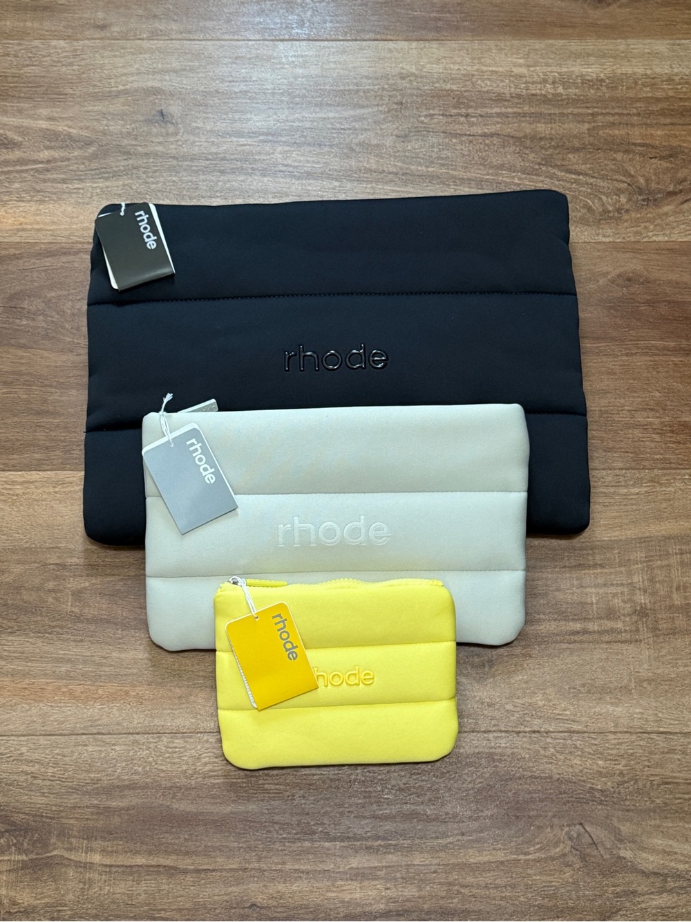 RHODE bundle of 3 makeup bags Brand new